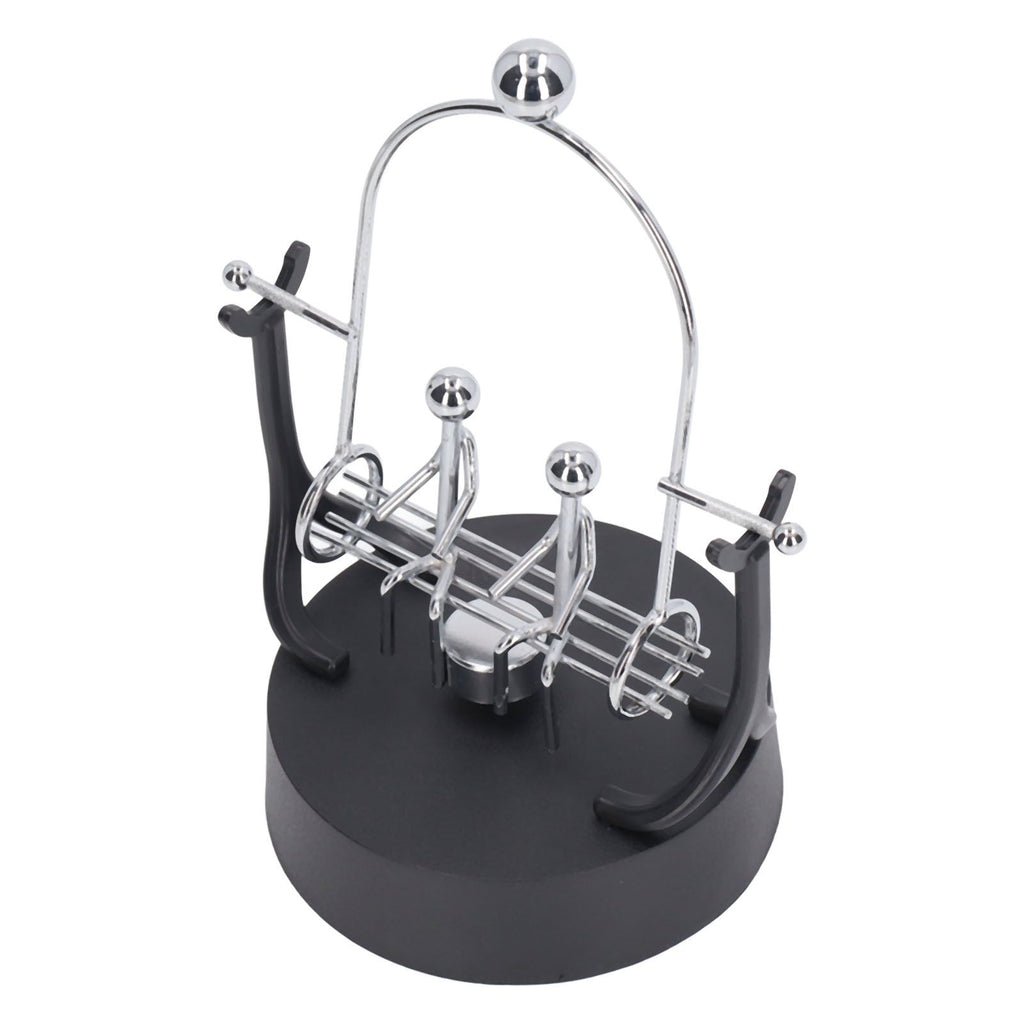Perpetual Motion Machine Couples Swing Shape Iron Art Electroplating Perpetual Motion Model for Office Desk
