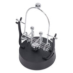 Perpetual Motion Machine Couples Swing Shape Iron Art Electroplating Perpetual Motion Model for Office Desk