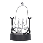Perpetual Motion Machine Couples Swing Shape Iron Art Electroplating Perpetual Motion Model for Office Desk