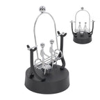 Perpetual Motion Machine Couples Swing Shape Iron Art Electroplating Perpetual Motion Model for Office Desk
