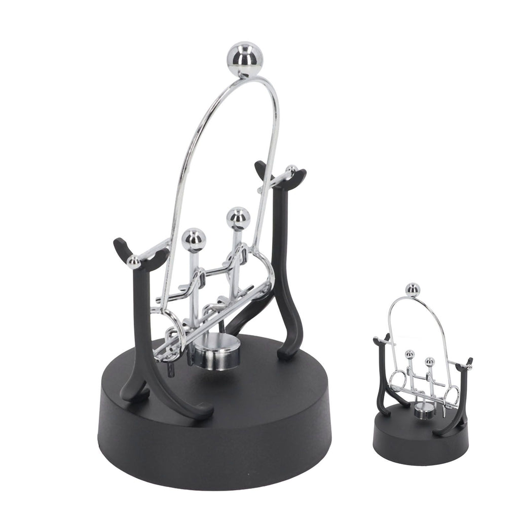Perpetual Motion Machine Couples Swing Shape Iron Art Electroplating Perpetual Motion Model for Office Desk