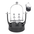 Perpetual Motion Machine Couples Swing Shape Iron Art Electroplating Perpetual Motion Model for Office Desk