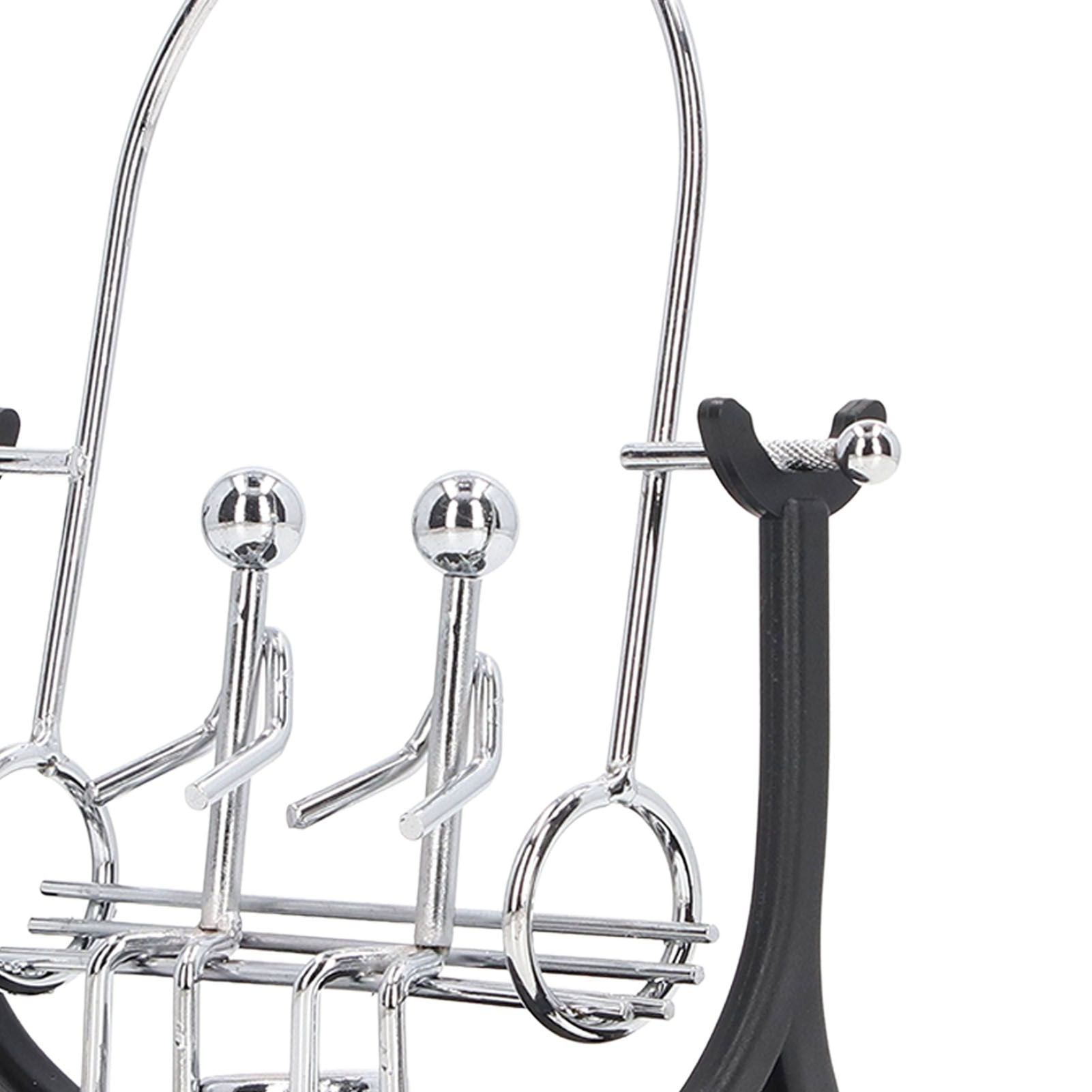 Perpetual Motion Machine Couples Swing Shape Iron Art Electroplating Perpetual Motion Model for Office Desk