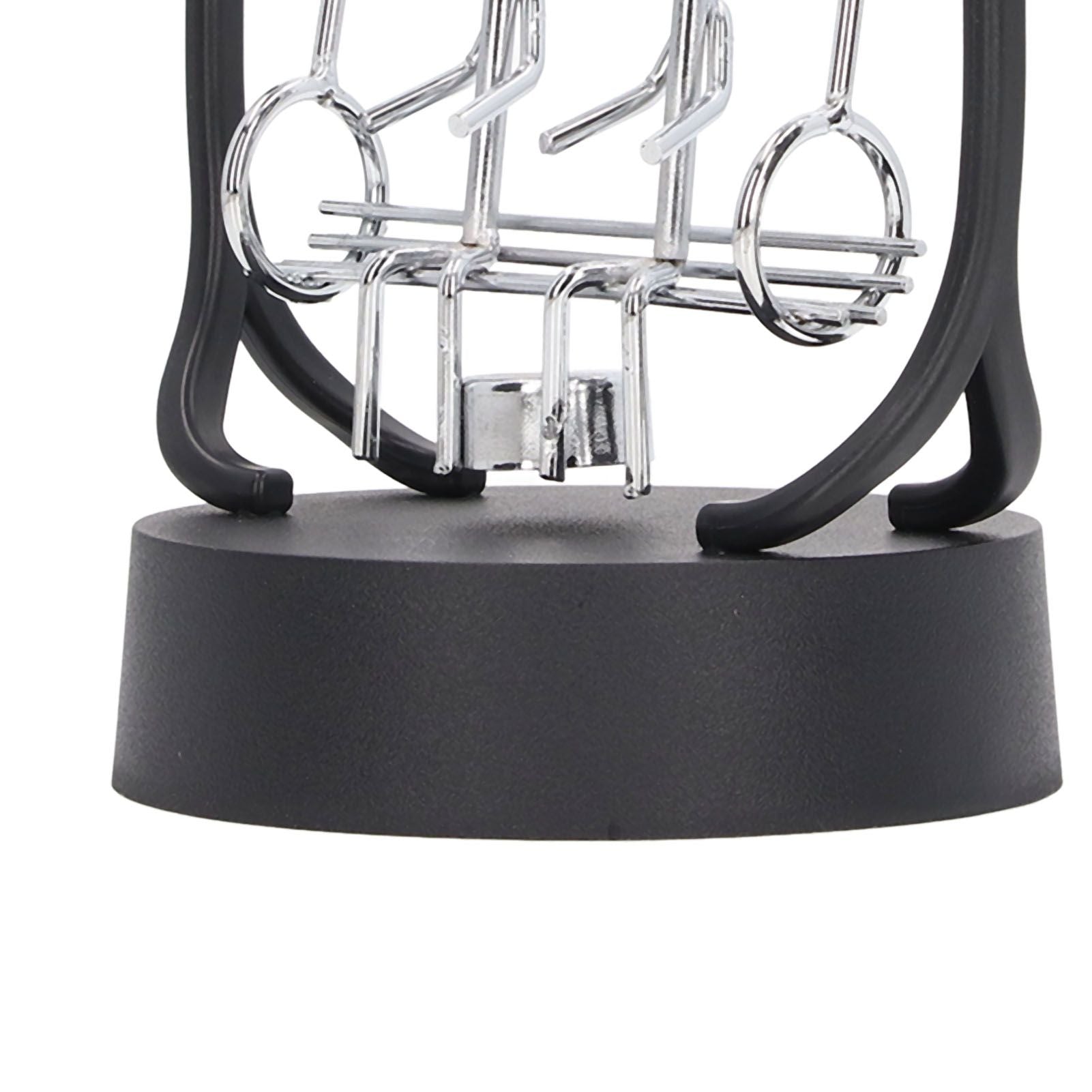 Perpetual Motion Machine Couples Swing Shape Iron Art Electroplating Perpetual Motion Model for Office Desk