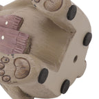 Scarf Bear Ornament Exquisite Workmanship Resin Bear Statue with Antislip Soft Rubber Pad for Living Room Porch