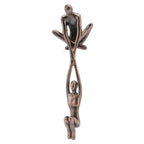 Lover Sculpture Ornament Resin Abstract Art Statue Couple Man Lifting Woman Dancing Figurine
