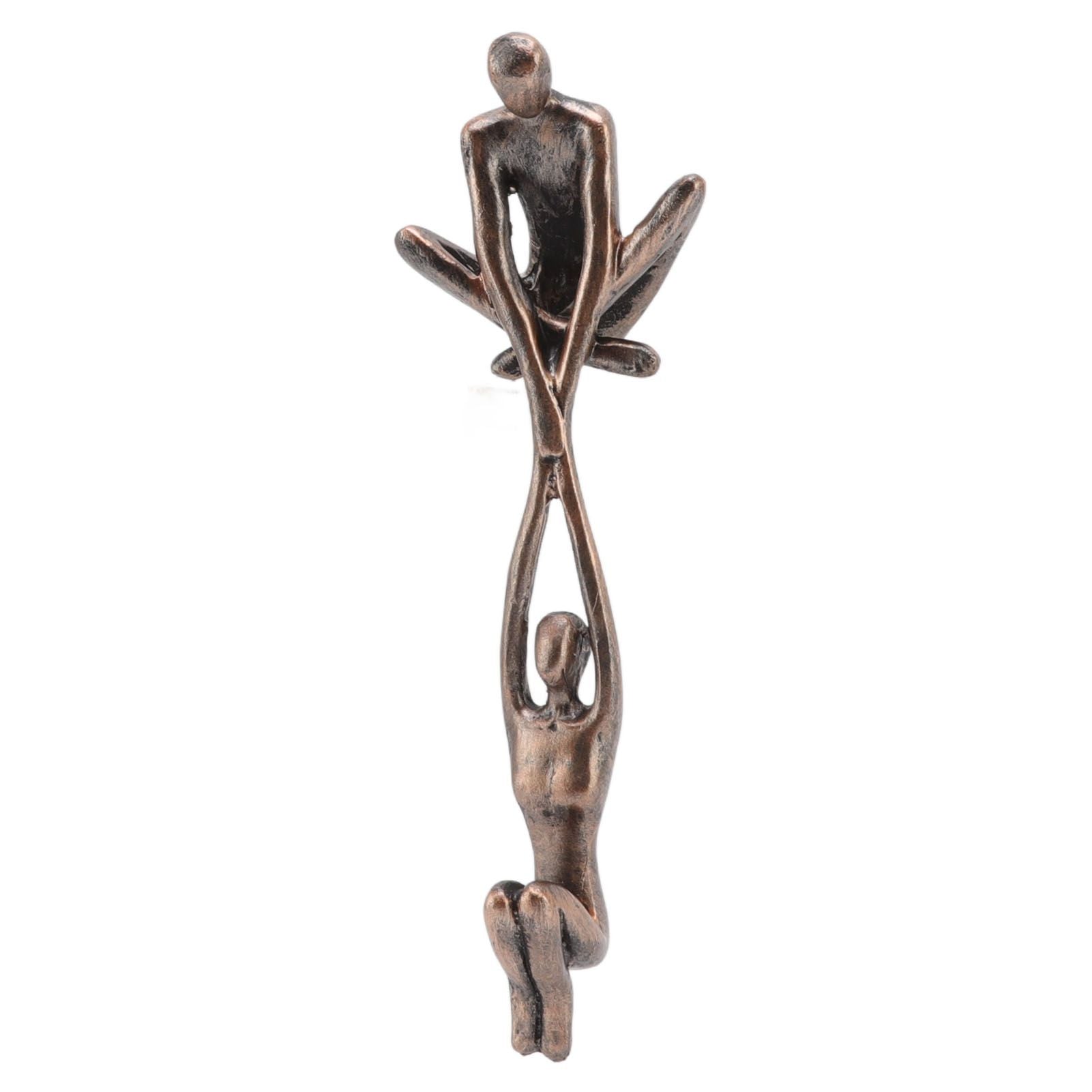 Lover Sculpture Ornament Resin Abstract Art Statue Couple Man Lifting Woman Dancing Figurine