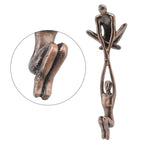 Lover Sculpture Ornament Resin Abstract Art Statue Couple Man Lifting Woman Dancing Figurine