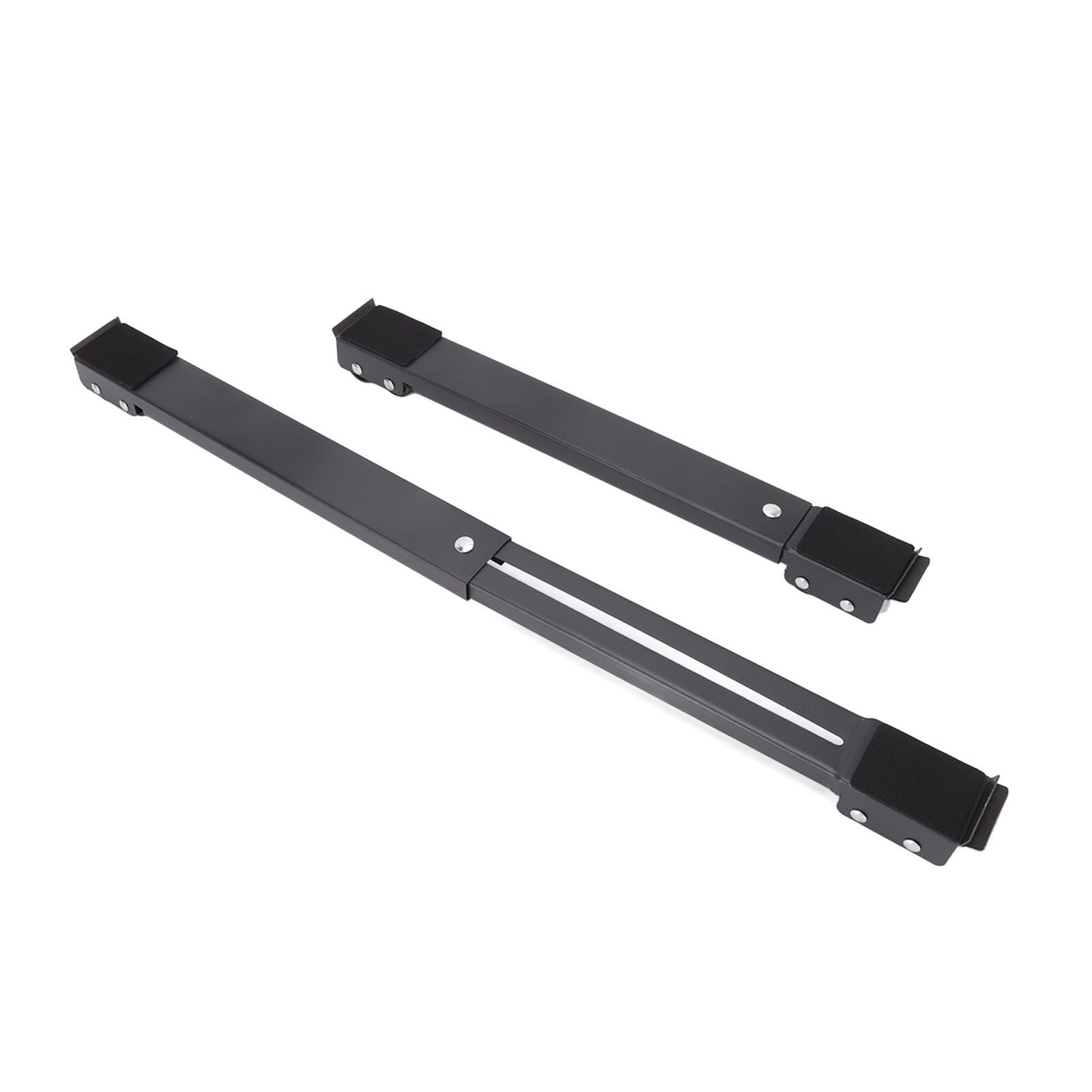 2 Sets Mobile Roller Bracket Furniture Raised Base Moving Wheels for Refrigerator Washing Machine Black