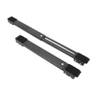 2 Sets Mobile Roller Bracket Furniture Raised Base Moving Wheels for Refrigerator Washing Machine Black
