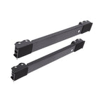 2 Sets Mobile Roller Bracket Furniture Raised Base Moving Wheels for Refrigerator Washing Machine Black