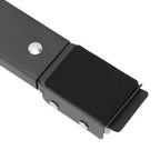 2 Sets Mobile Roller Bracket Furniture Raised Base Moving Wheels for Refrigerator Washing Machine Black