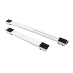 2 Sets Mobile Roller Bracket Furniture Raised Base Moving Wheels for Refrigerator Washing Machine White