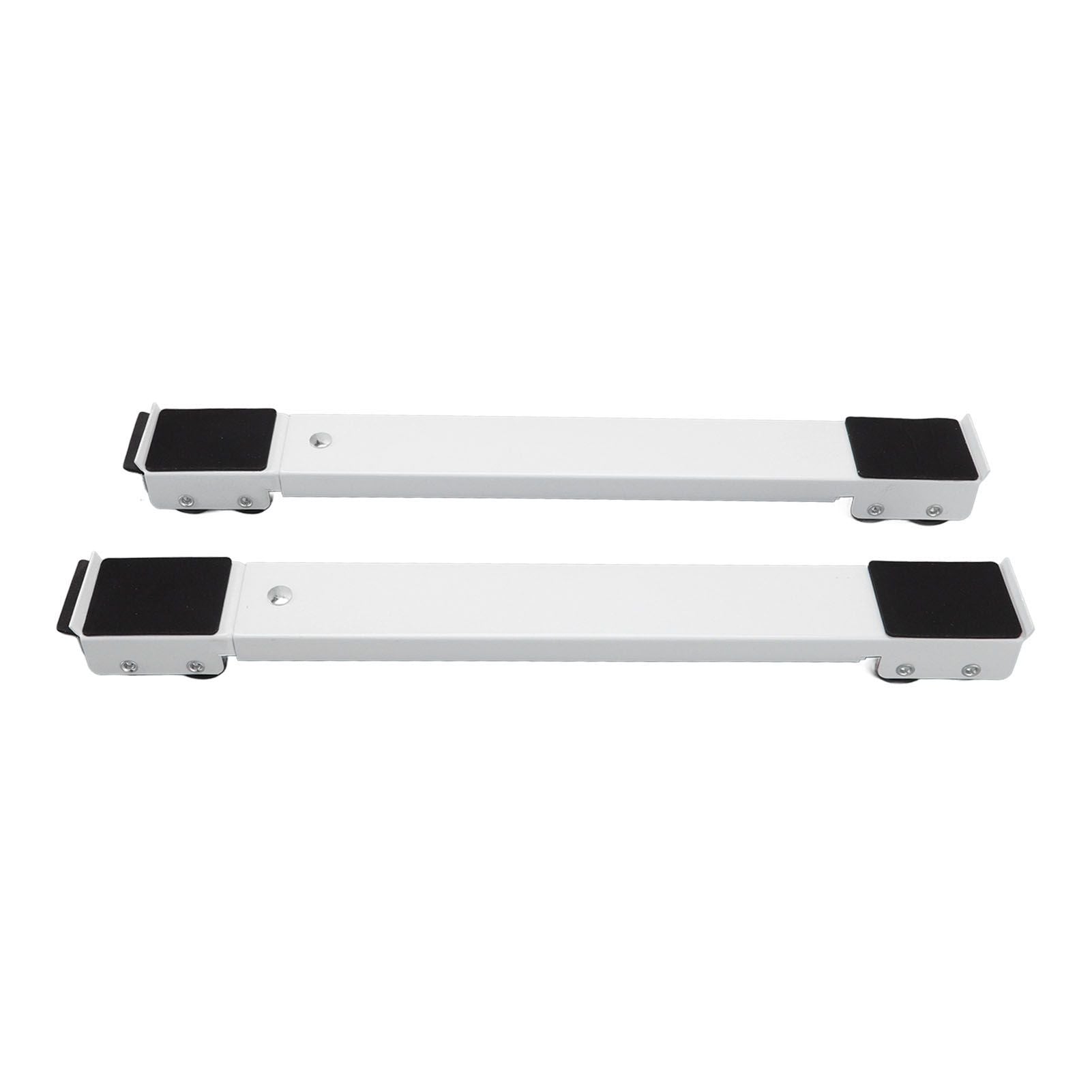 2 Sets Mobile Roller Bracket Furniture Raised Base Moving Wheels for Refrigerator Washing Machine White