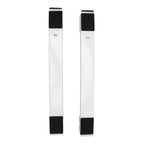 2 Sets Mobile Roller Bracket Furniture Raised Base Moving Wheels for Refrigerator Washing Machine White