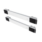 2 Sets Mobile Roller Bracket Furniture Raised Base Moving Wheels for Refrigerator Washing Machine White