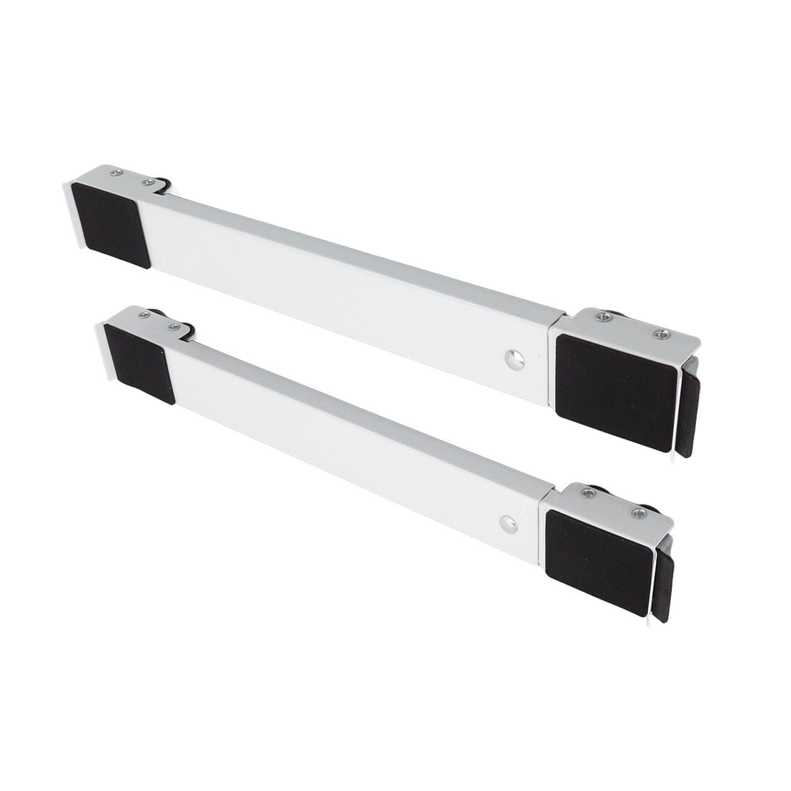 2 Sets Mobile Roller Bracket Furniture Raised Base Moving Wheels for Refrigerator Washing Machine White
