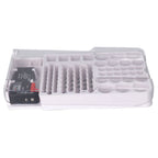 Battery Storage Box Soft Padding Battery Carrying Case with Capacity Test Instrument