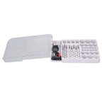 Battery Storage Box Soft Padding Battery Carrying Case with Capacity Test Instrument