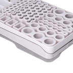 Battery Storage Box Soft Padding Battery Carrying Case with Capacity Test Instrument