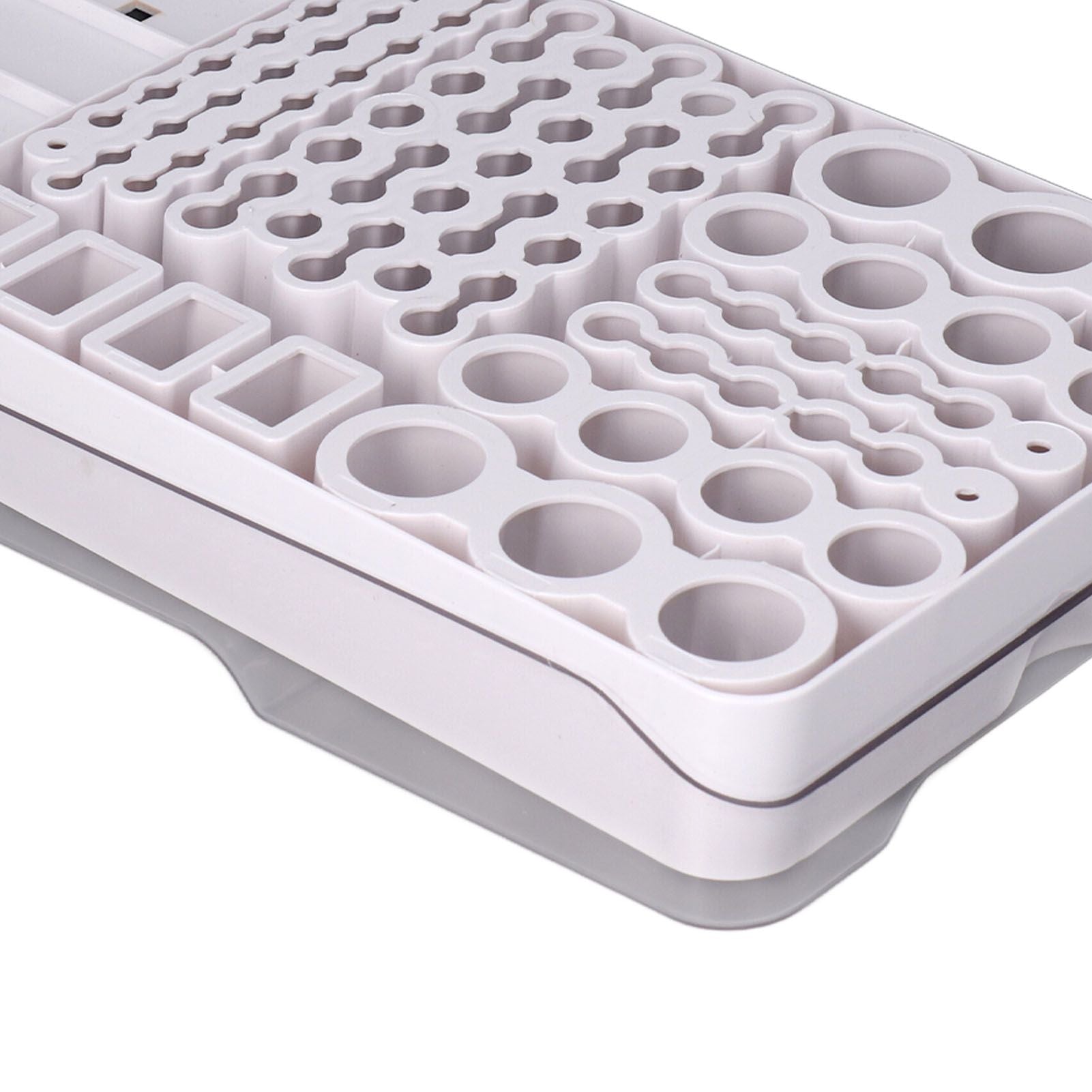 Battery Storage Box Soft Padding Battery Carrying Case with Capacity Test Instrument
