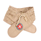 Back Decompression Belt Inflatable Relaxing Muscles Traction Function TPU Material Lower Back Support Device Khaki Silver Inflator L