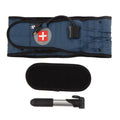 Back Decompression Belt Inflatable Relaxing Muscles Traction Function TPU Material Lower Back Support Device Blue Silver Inflator L