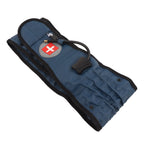 Back Decompression Belt Inflatable Relaxing Muscles Traction Function TPU Material Lower Back Support Device Blue Silver Inflator L