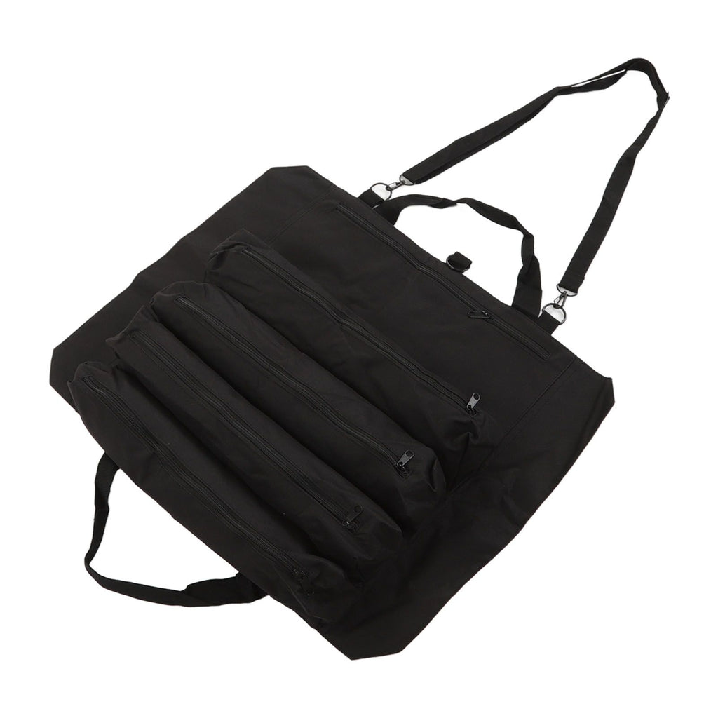 Roll Up Tool Bag Multi Purpose Tool Pouch Portable Multi Pocket Hanging Foldable Wrench Storage Carrier Black
