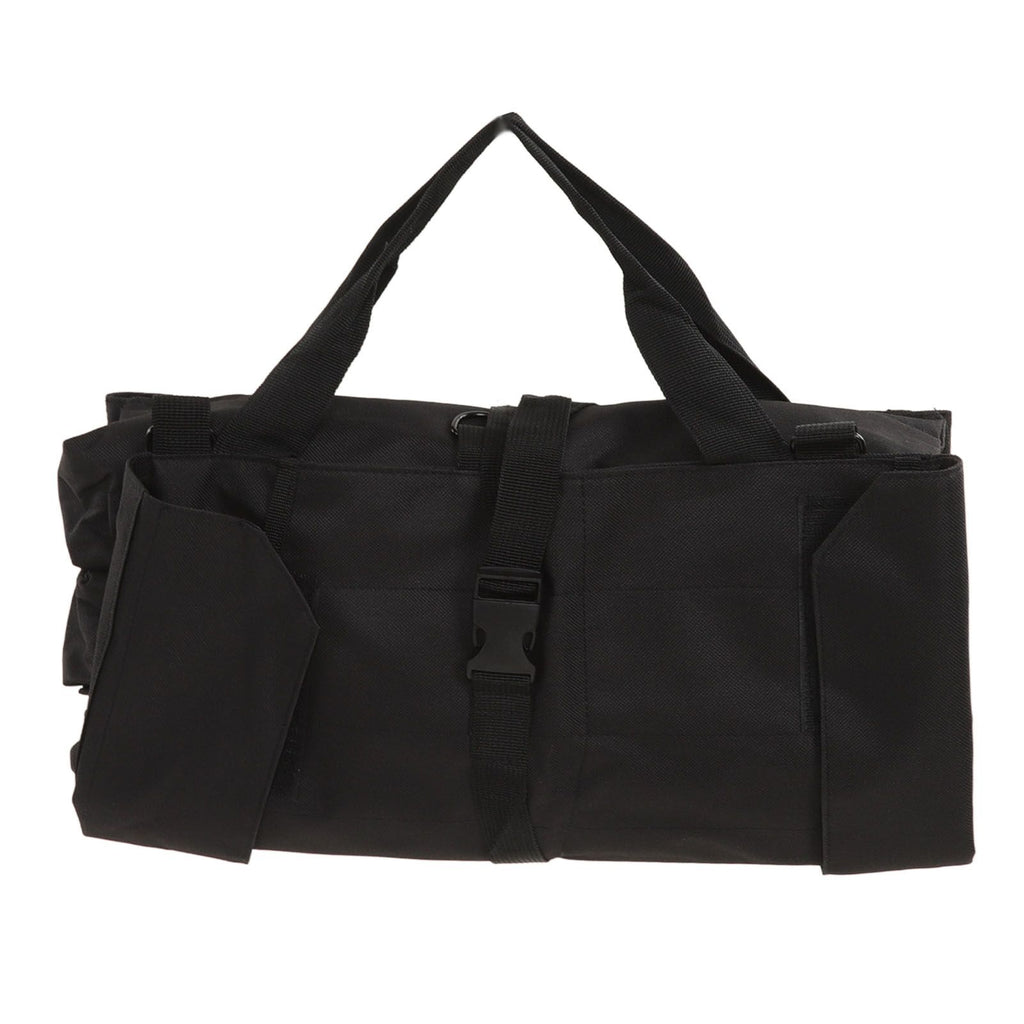 Roll Up Tool Bag Multi Purpose Tool Pouch Portable Multi Pocket Hanging Foldable Wrench Storage Carrier Black