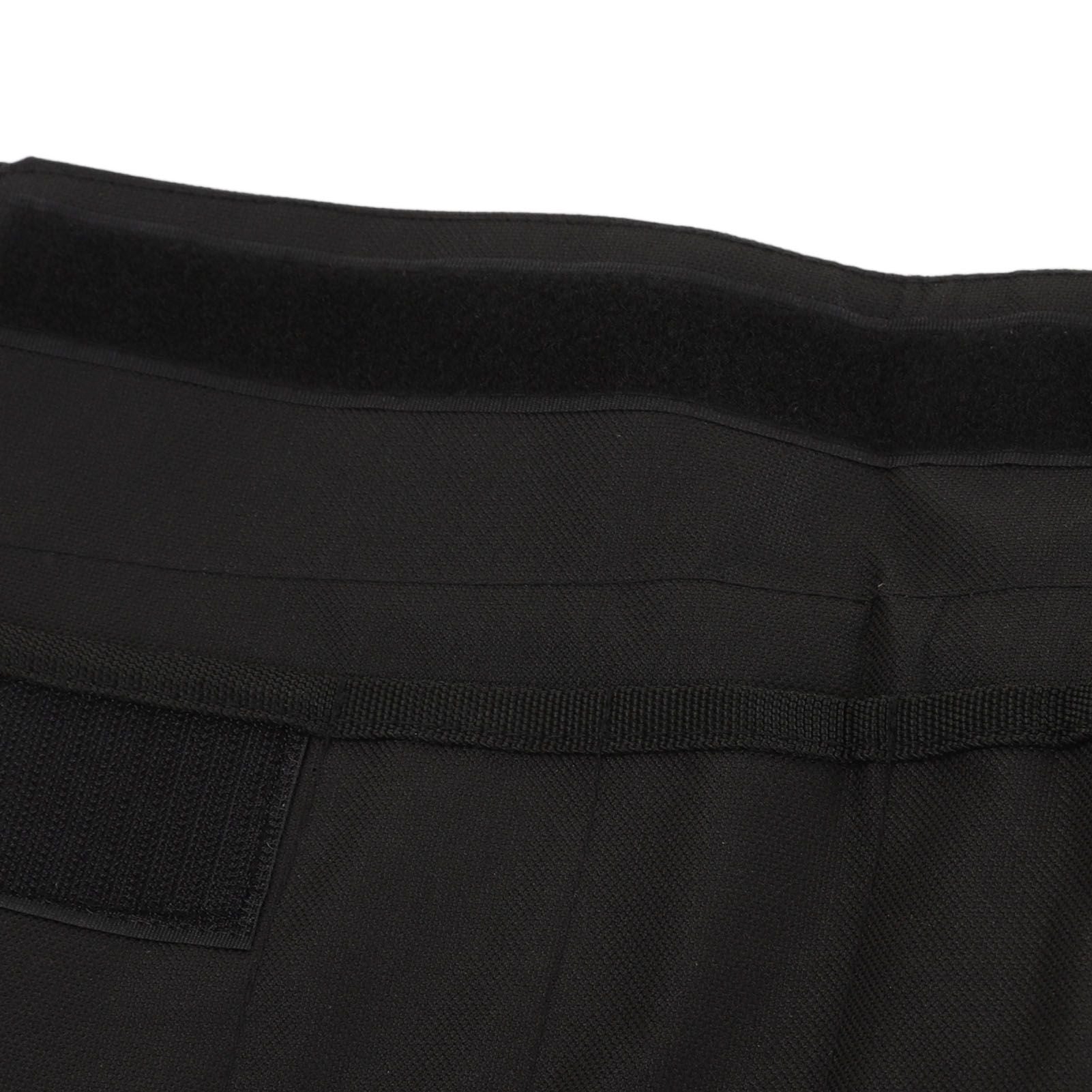 Roll Up Tool Bag Multi Purpose Tool Pouch Portable Multi Pocket Hanging Foldable Wrench Storage Carrier Black