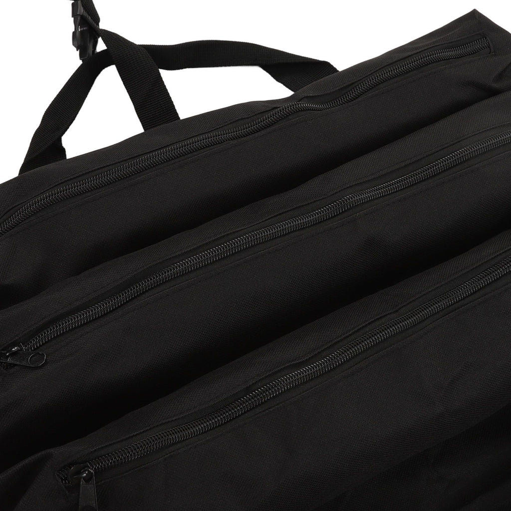 Roll Up Tool Bag Multi Purpose Tool Pouch Portable Multi Pocket Hanging Foldable Wrench Storage Carrier Black