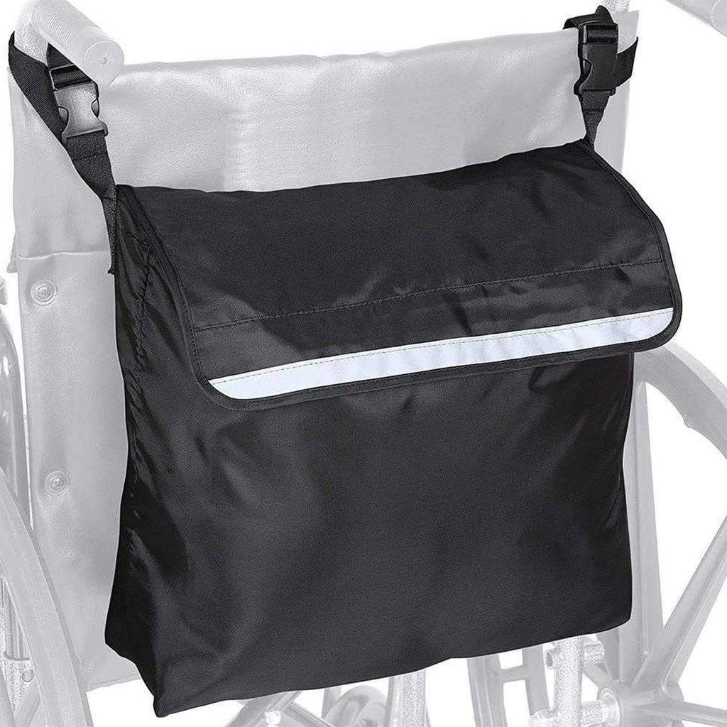 Wheelchair Backpack Bag Electric Wheel Chair Accessories Pouch for Back of Chair Black