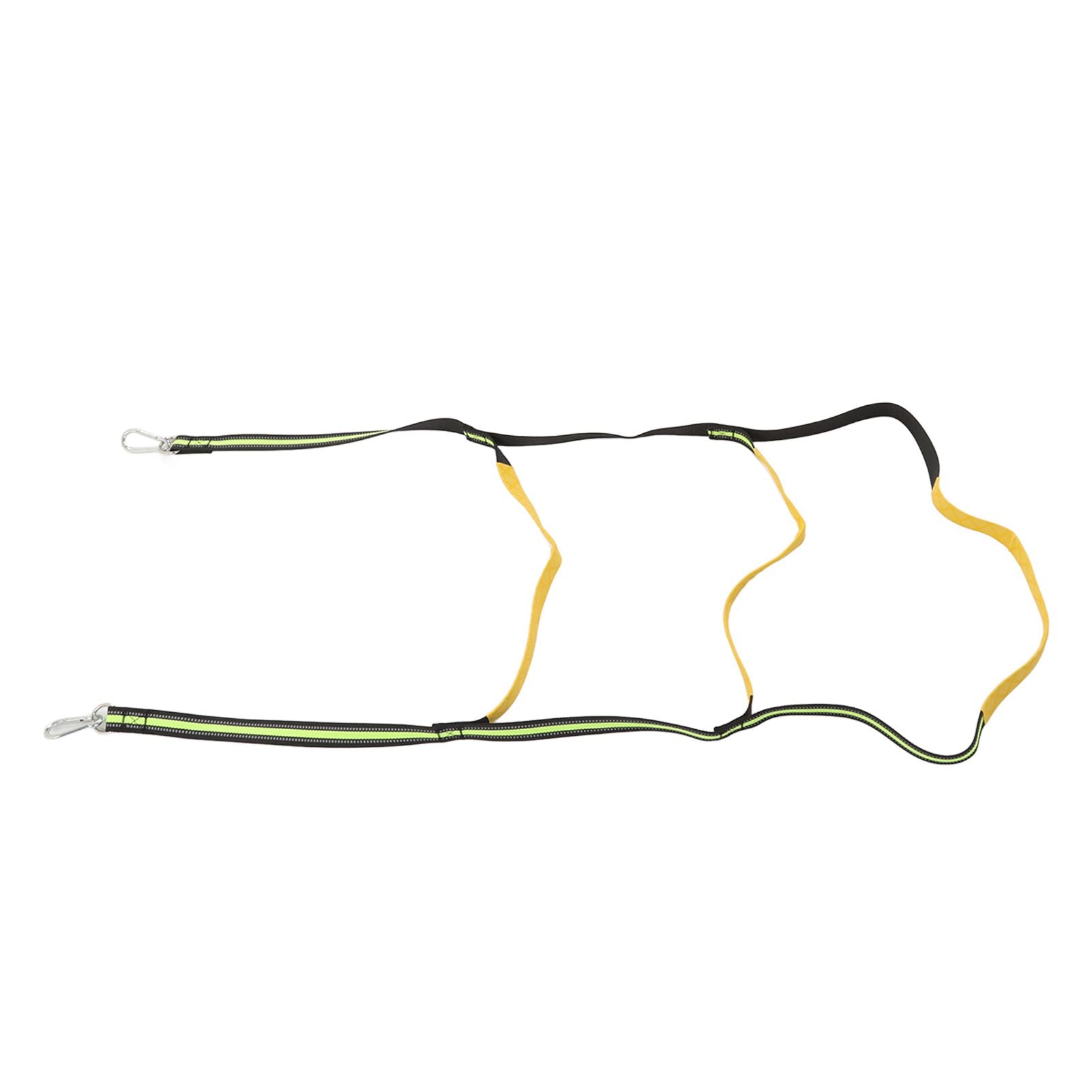 Boat Marine Rope Ladder Boarding Rope Ladder for Inflatable Boat Kayak Motorboat Canoeing Fluorescent Green 3 Stairs