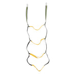 Boat Marine Rope Ladder Boarding Rope Ladder for Inflatable Boat Kayak Motorboat Canoeing Fluorescent Green 4 Stairs