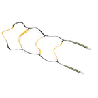 Boat Marine Rope Ladder Boarding Rope Ladder for Inflatable Boat Kayak Motorboat Canoeing Fluorescent Green 4 Stairs