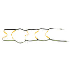 Boat Marine Rope Ladder Boarding Rope Ladder for Inflatable Boat Kayak Motorboat Canoeing Fluorescent Green 5 Stairs