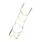 Boat Marine Rope Ladder Boarding Rope Ladder for Inflatable Boat Kayak Motorboat Canoeing Fluorescent Green 5 Stairs