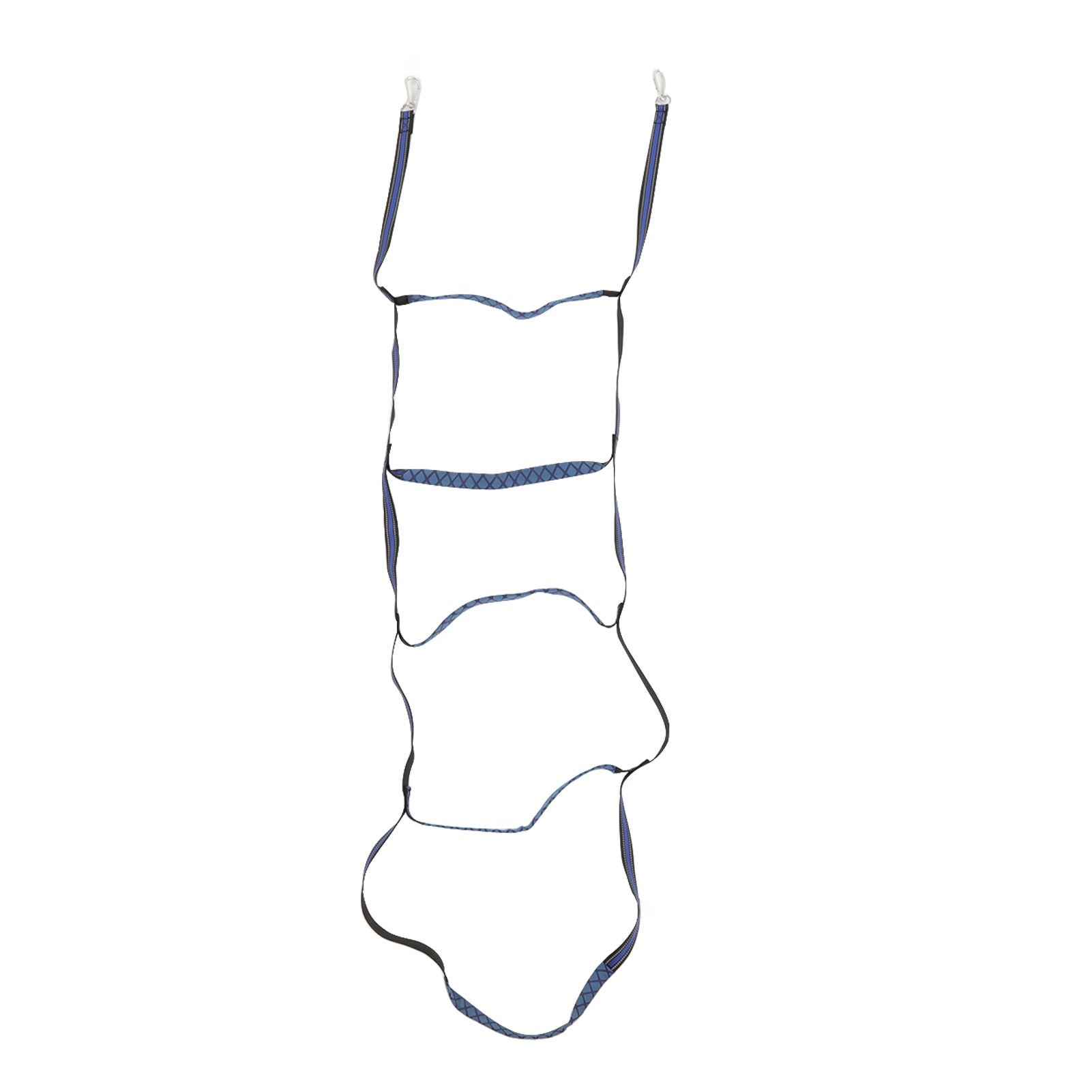 Boat Marine Rope Ladder Boarding Rope Ladder for Inflatable Boat Kayak Motorboat Canoeing Blue 5 Stairs