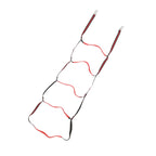 Boat Marine Rope Ladder Boarding Rope Ladder for Inflatable Boat Kayak Motorboat Canoeing Red 5 Stairs