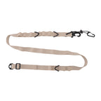 Shoulder Strap Canvas Multipurpose 24 Holes Adjustable Hanging Camping Clothesline Lanyard for Outdoor Clothes Khaki