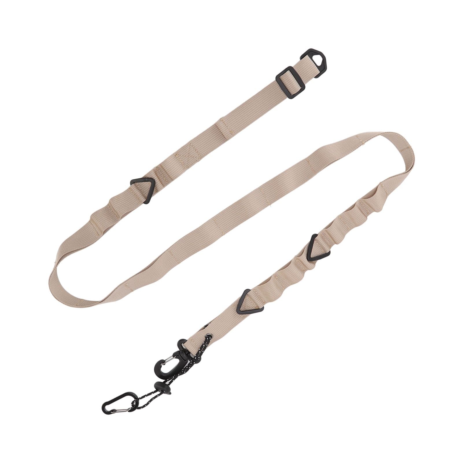 Shoulder Strap Canvas Multipurpose 24 Holes Adjustable Hanging Camping Clothesline Lanyard for Outdoor Clothes Khaki
