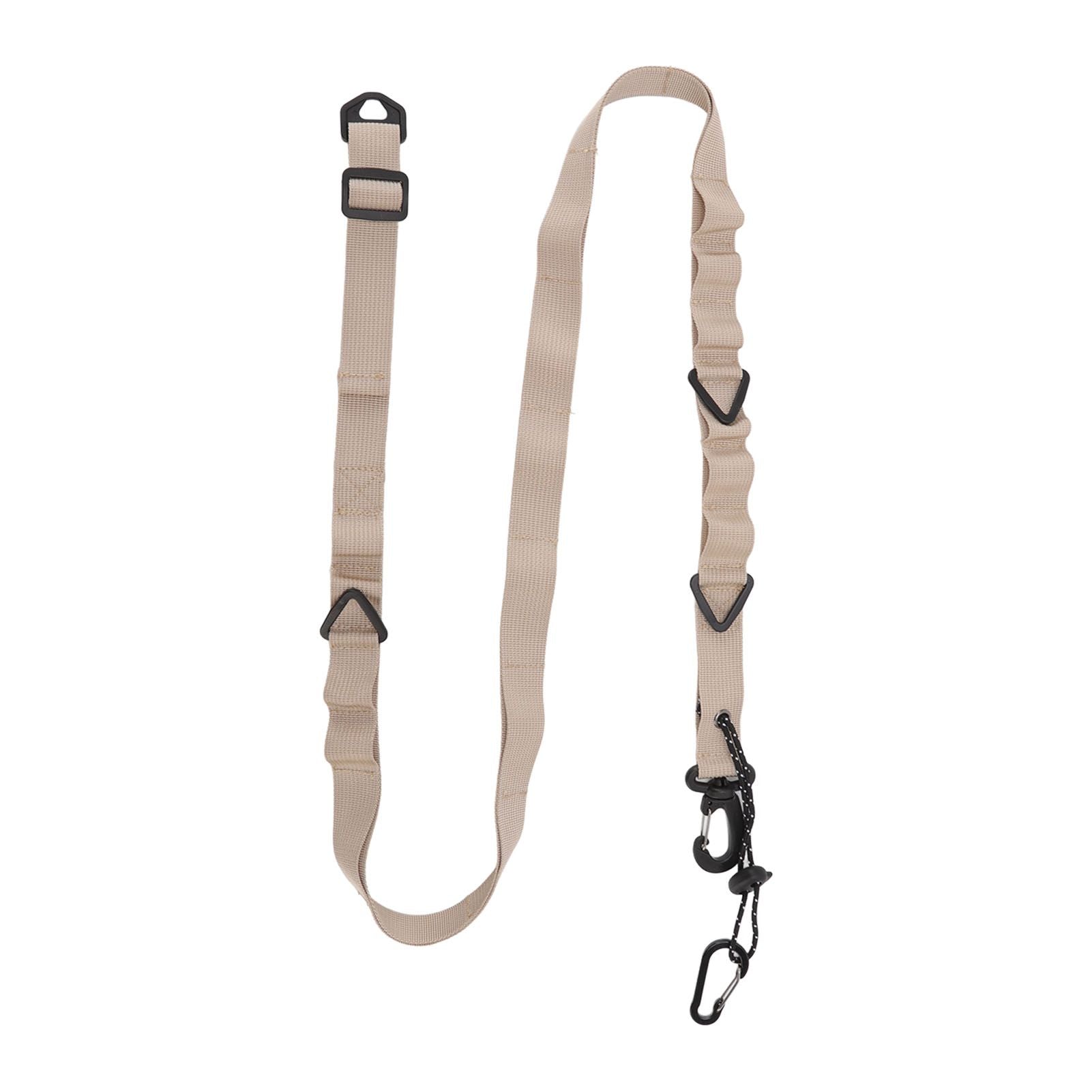 Shoulder Strap Canvas Multipurpose 24 Holes Adjustable Hanging Camping Clothesline Lanyard for Outdoor Clothes Khaki