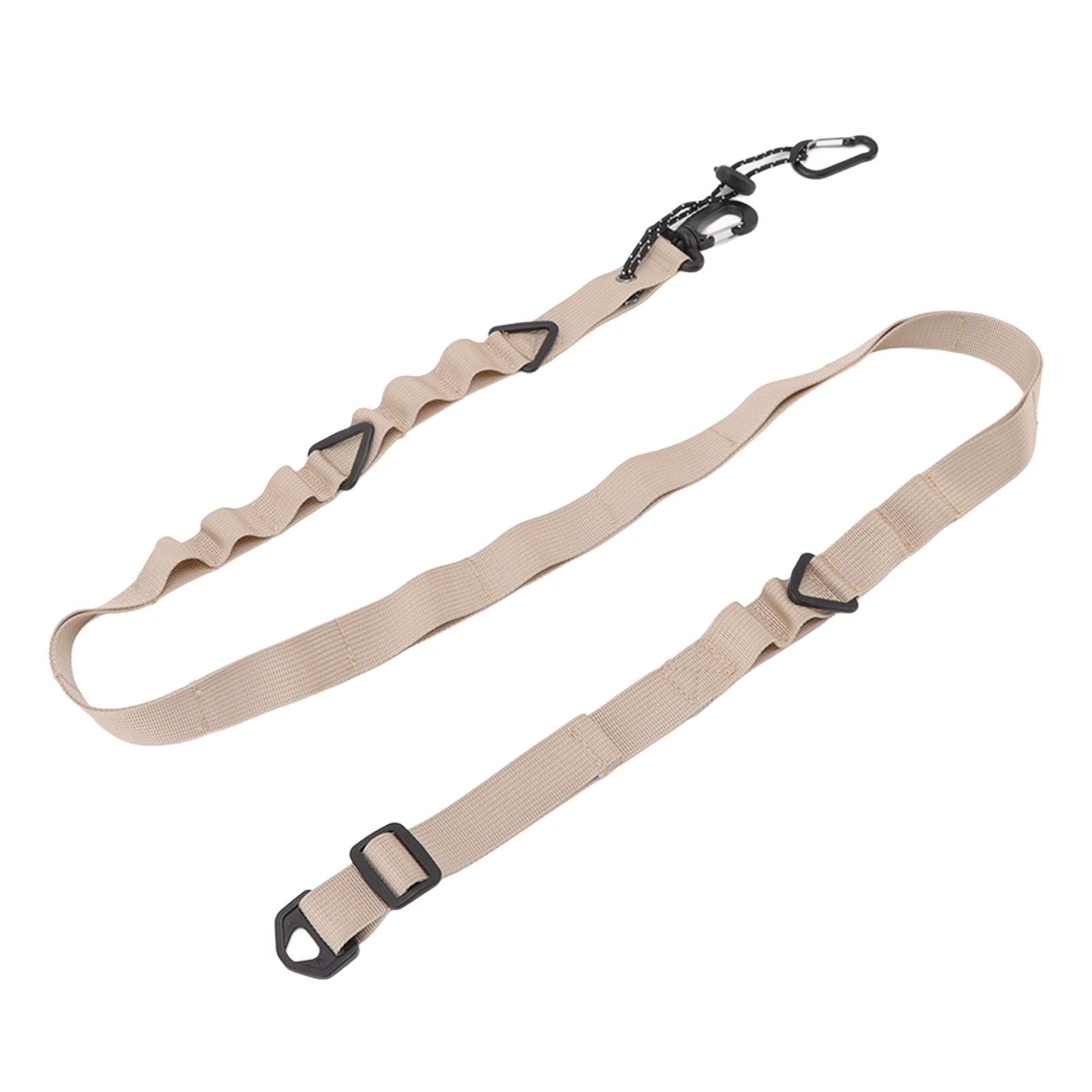 Shoulder Strap Canvas Multipurpose 24 Holes Adjustable Hanging Camping Clothesline Lanyard for Outdoor Clothes Khaki