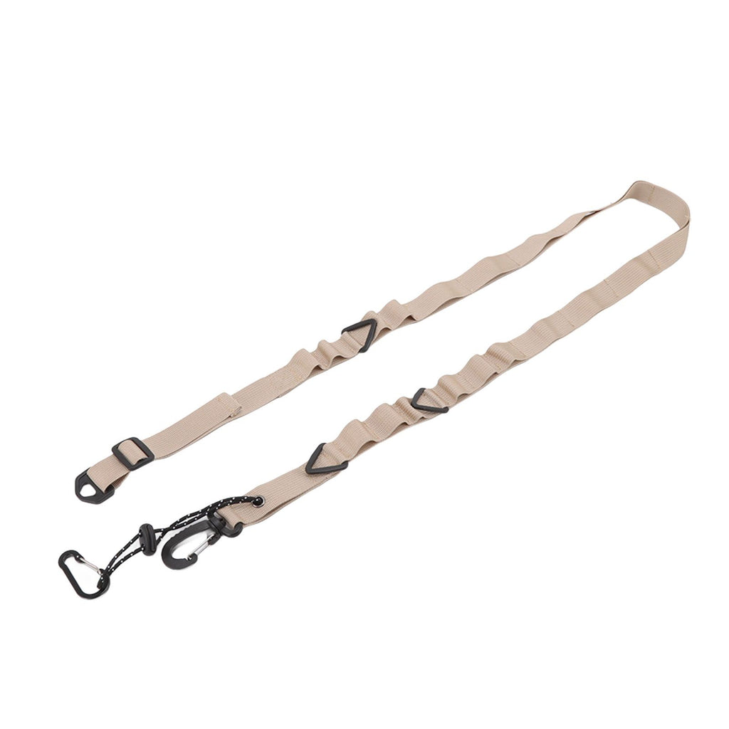 Shoulder Strap Canvas Multipurpose 24 Holes Adjustable Hanging Camping Clothesline Lanyard for Outdoor Clothes Khaki