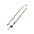 Shoulder Strap Canvas Multipurpose 24 Holes Adjustable Hanging Camping Clothesline Lanyard for Outdoor Clothes Khaki