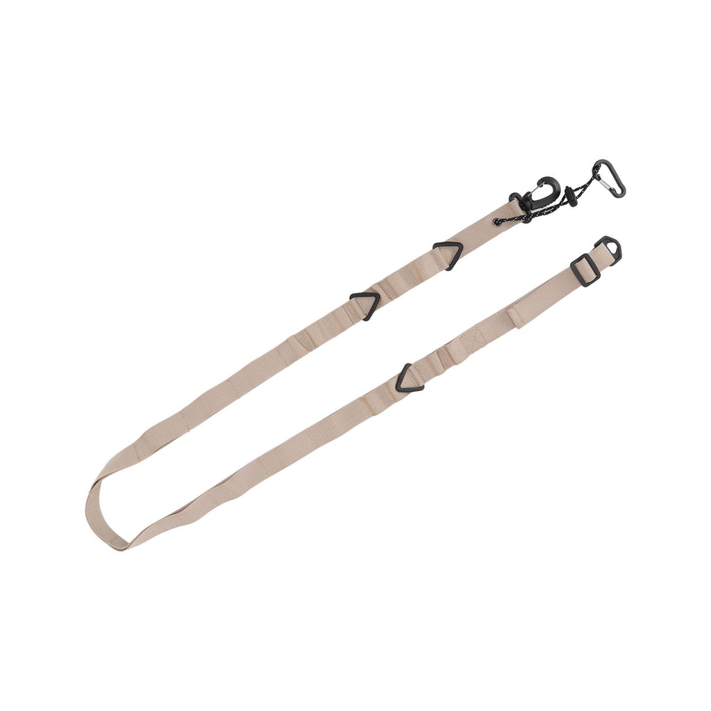 Shoulder Strap Canvas Multipurpose 24 Holes Adjustable Hanging Camping Clothesline Lanyard for Outdoor Clothes Khaki