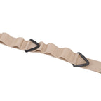 Shoulder Strap Canvas Multipurpose 24 Holes Adjustable Hanging Camping Clothesline Lanyard for Outdoor Clothes Khaki