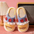 Slipper Comfortable Quick Drying Breathable Skidproof Women Sandal for Home Bedroom Yellow 36/37 for 35-36