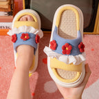 Slipper Comfortable Quick Drying Breathable Skidproof Women Sandal for Home Bedroom Yellow 38/39 for 37-38